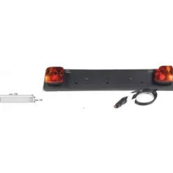 Peruzzo Portabici Per Auto|Accessori*Barra posteriore portatarga 7 poli