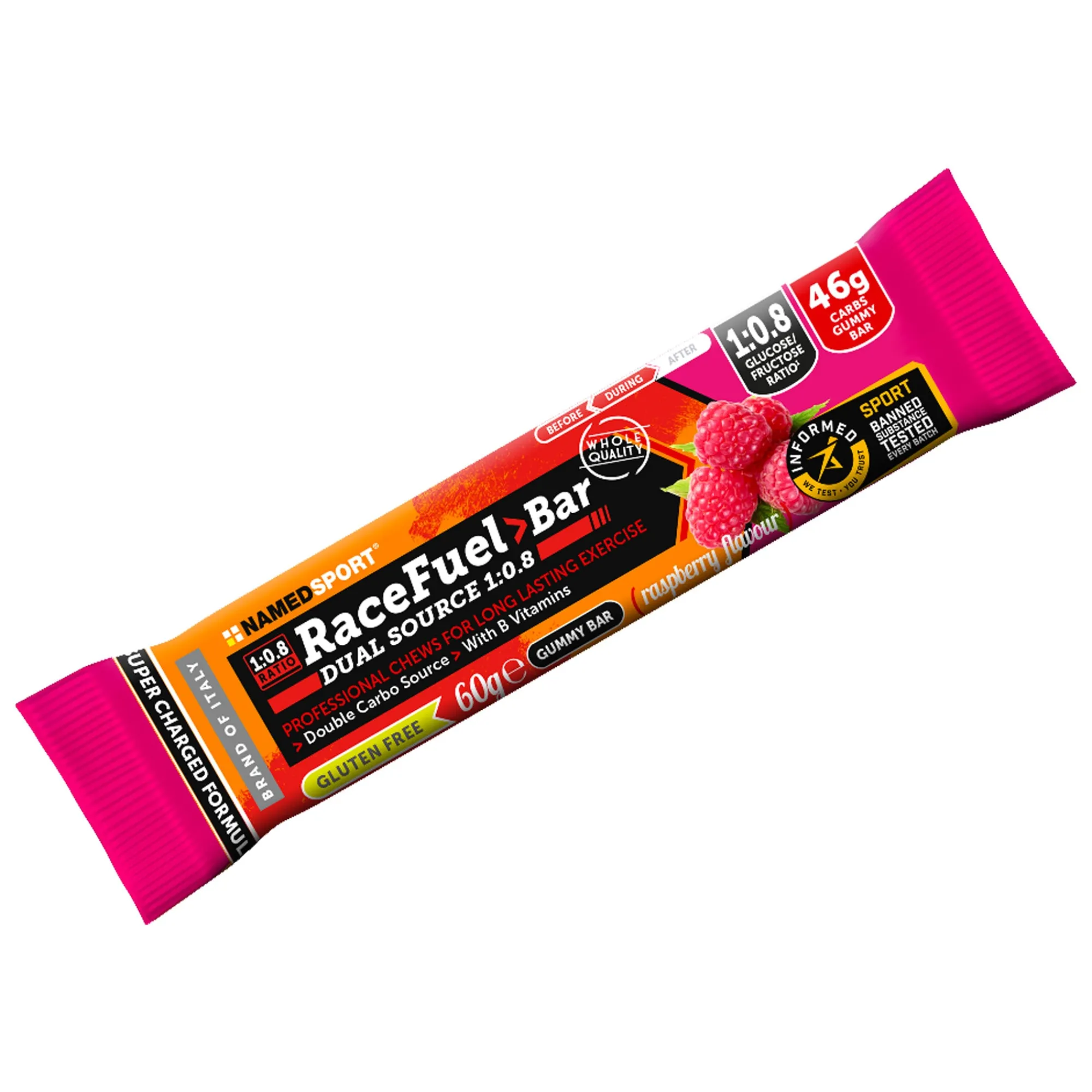 Named Barrette Energetiche*Barretta Race Fuel Bar - Lampone
