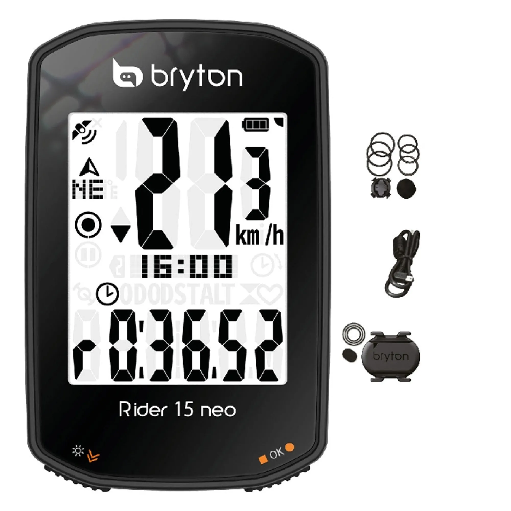 Bryton Ciclocomputer Gps|Ciclocomputer*Rider 15 Neo C - Nero