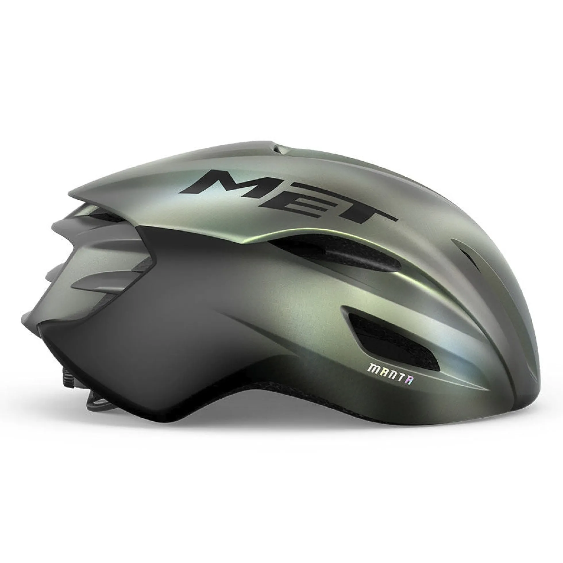 Casco Met Manta Mips - Verde grigio