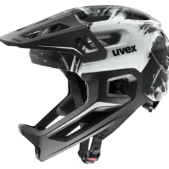 Casco Uvex React Junior Fullface - Nero bianco