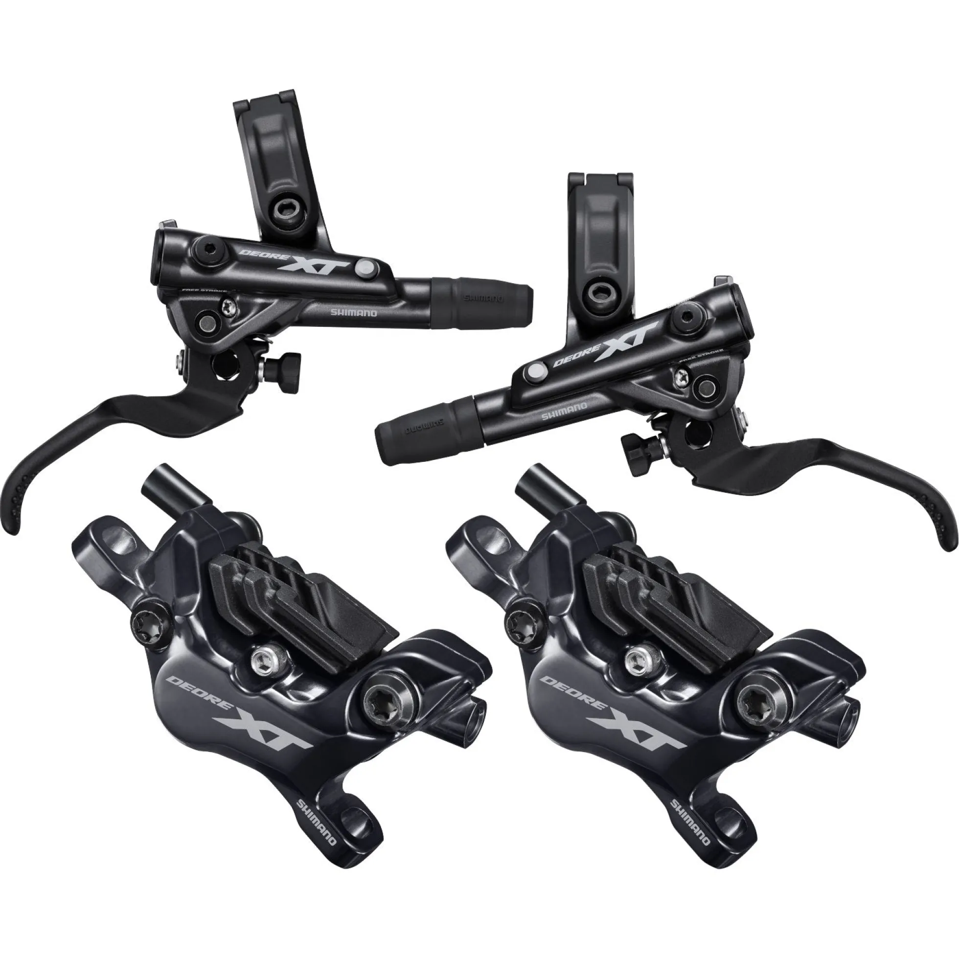 Coppia freni a disco idraulico Shimano Deore XT BL-M8100 + BR-M8120