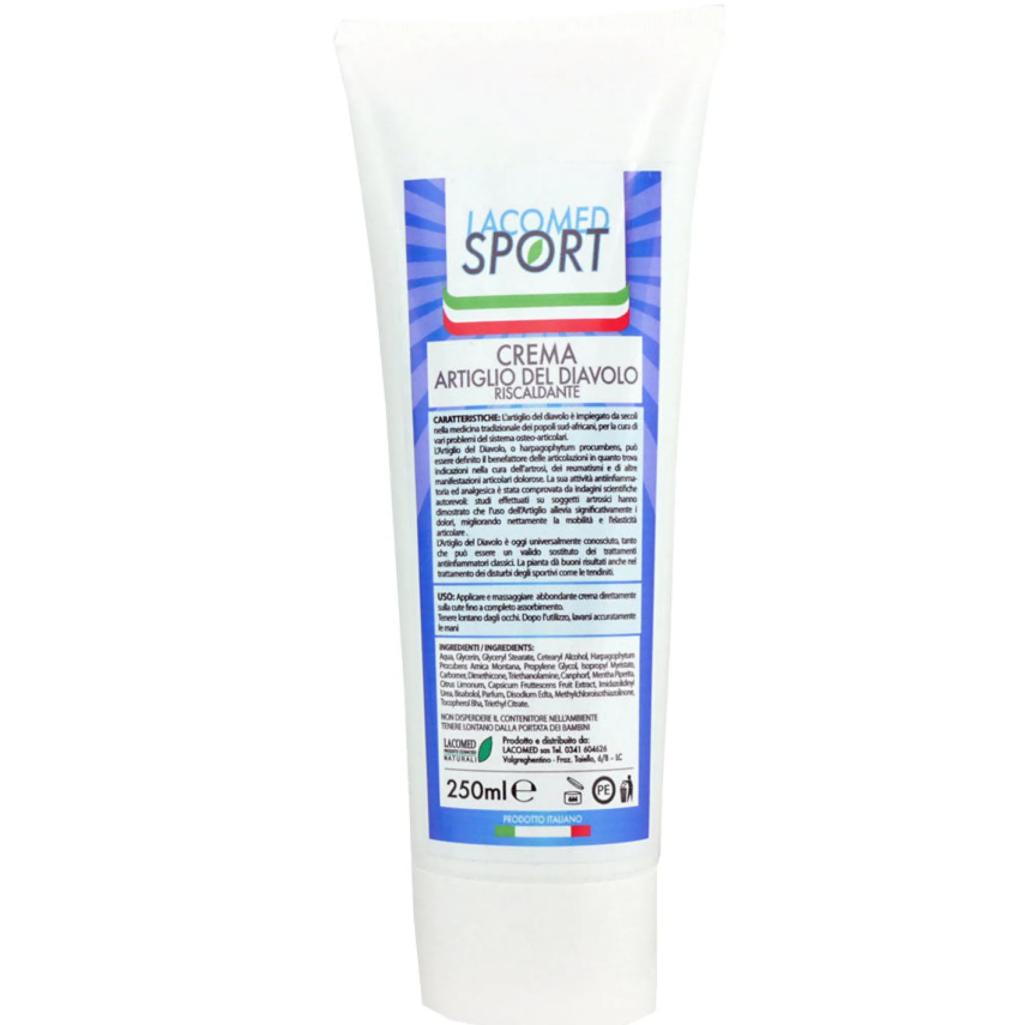 Lacomed Pomate Riscaldanti*Crema riscaldante Artiglio del Diavolo - 250ml