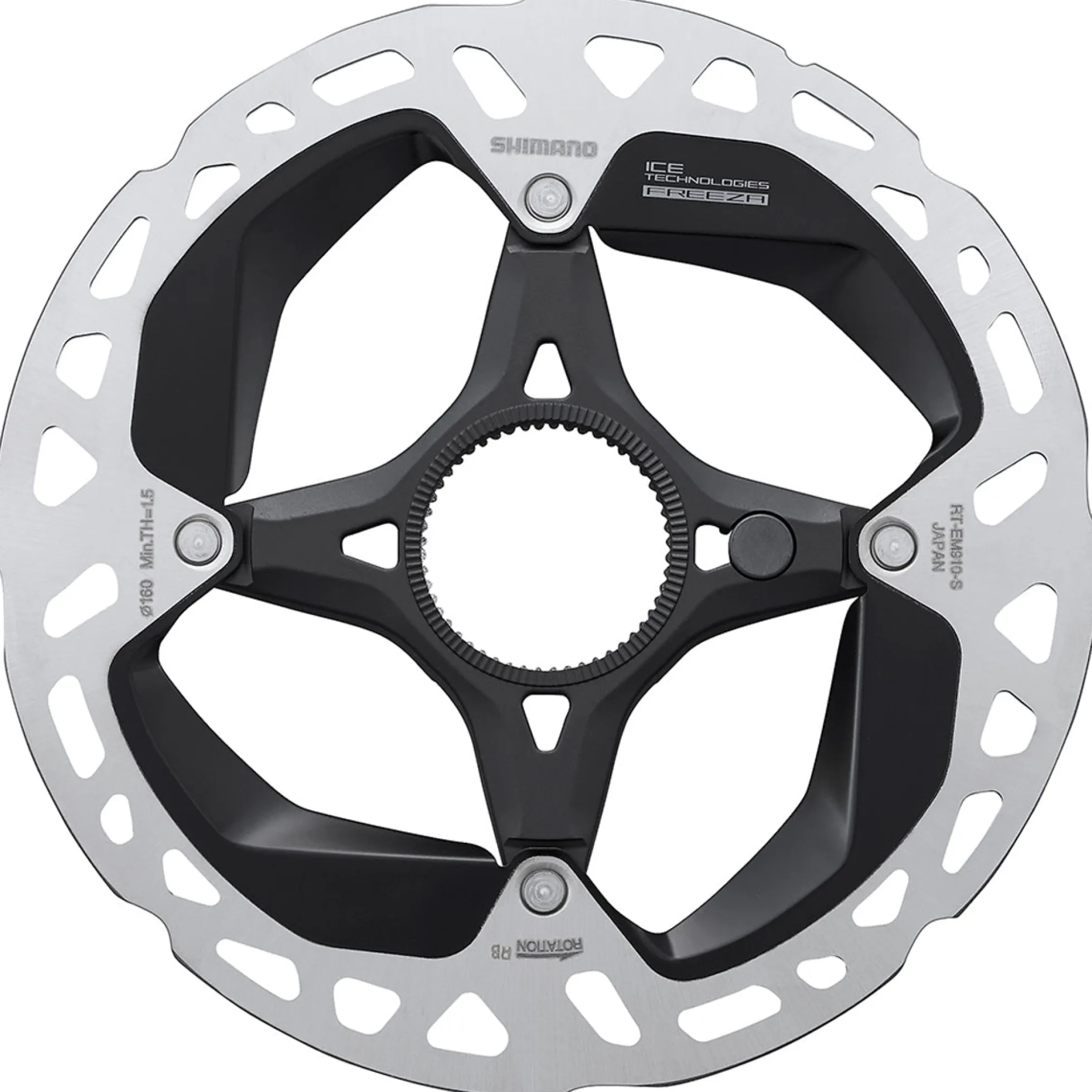 Disco Shimano Center Lock RT-EM910 Ice-Tech Freeza - 180mm