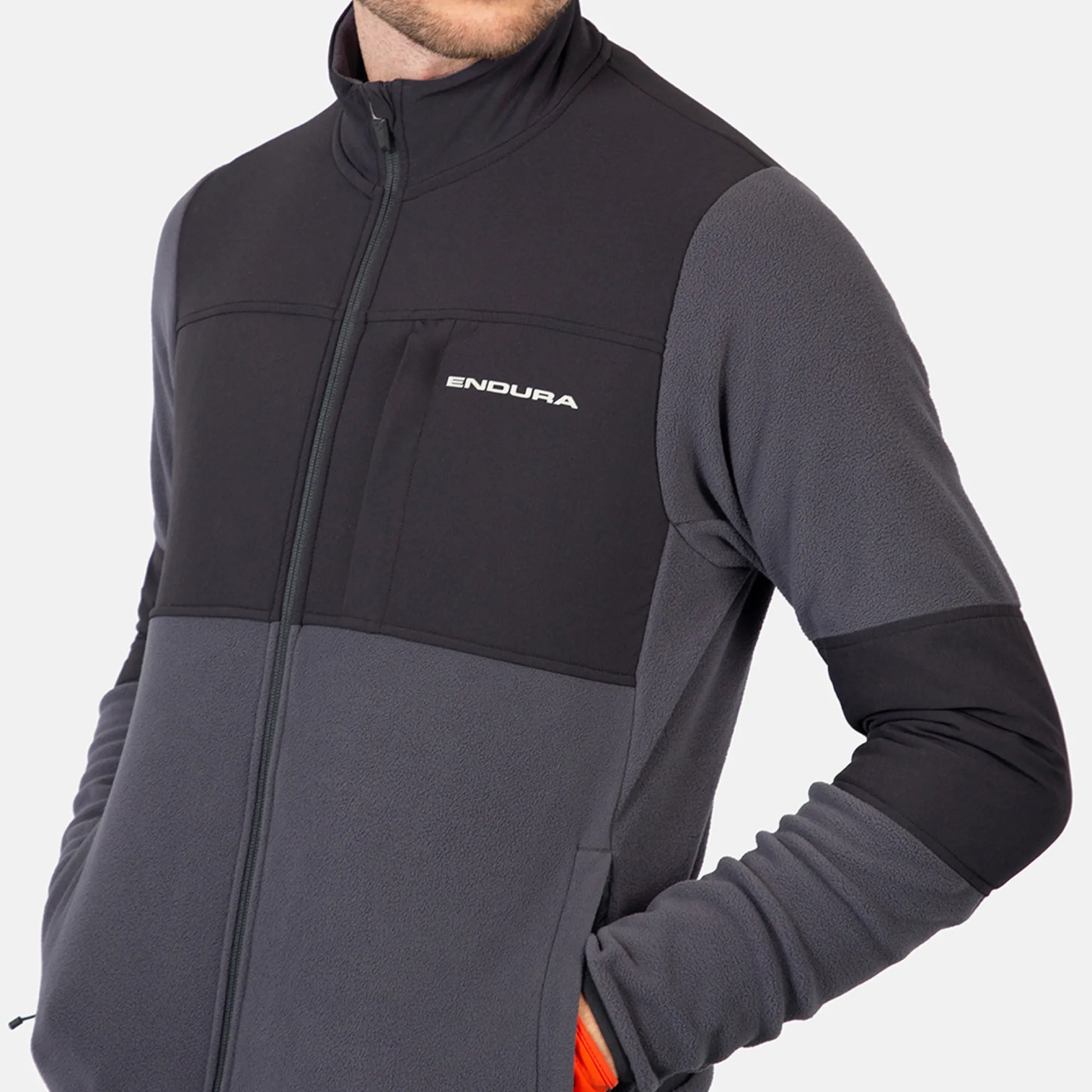 Uomo Endura Giacche*Giacca Huvee Fu Zip Feece -