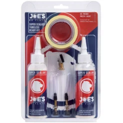 Joes Kit Tubeless E Liquido Sigillante|Manutenzione*Kit di Trasformazione Tubeless Super 21mm Presta 48mm