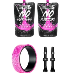 Muc-off Kit Tubeless E Liquido Sigillante|Manutenzione*Kit di trasformazione Tubeless Ultimate Road - 44mm