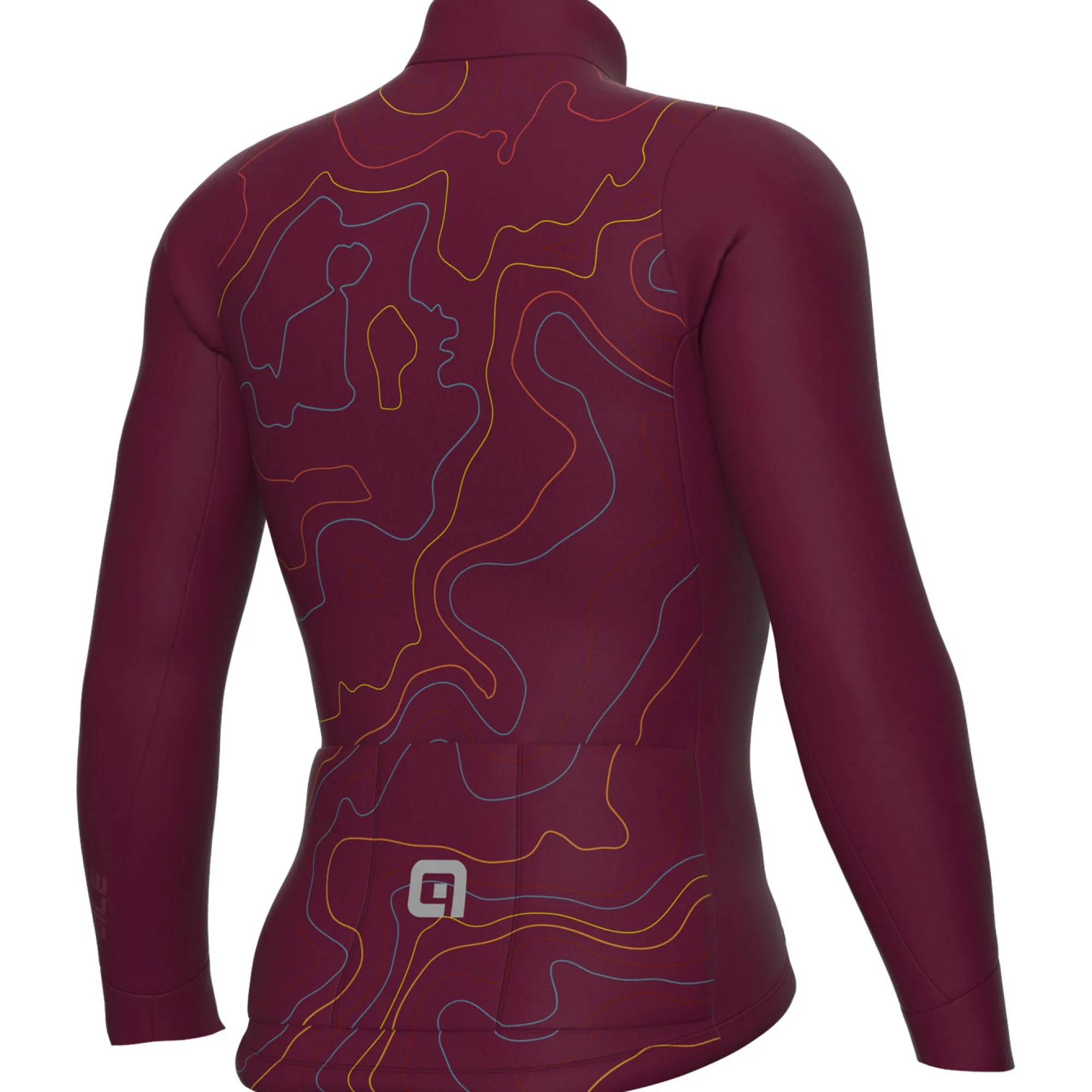 Uomo Ale Maglie*agia aniche unghe PR-E Top - Bordeaux