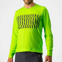 Uomo Castelli Maglie*agia aniche unghe Trai Tech Tee - Verde
