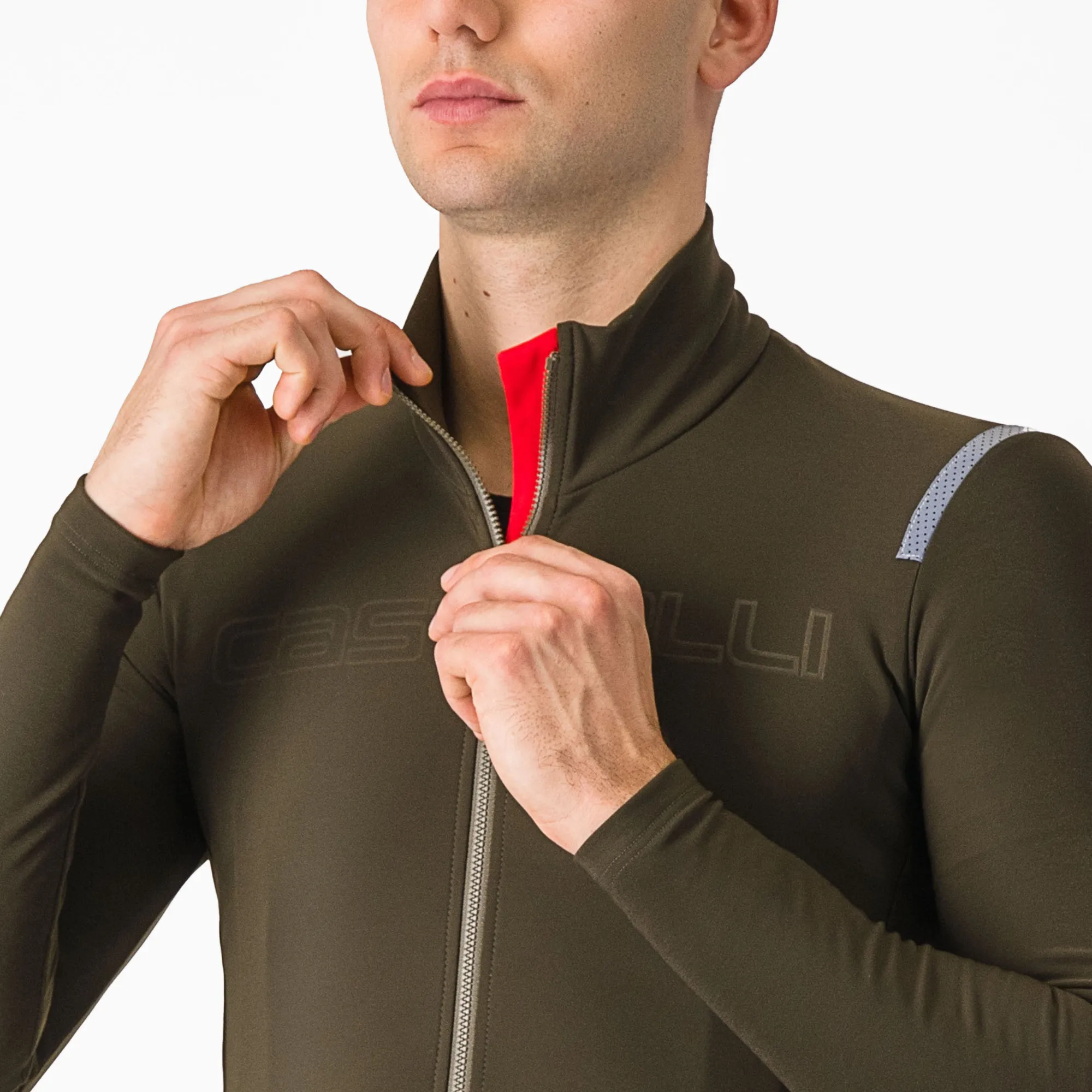 Uomo Castelli Maglie*agia aniche unghe Tutto Nano Ro -