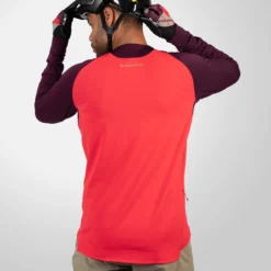 Uomo Endura Maglie*agia aniche unghe Singetrack Feece - vioa