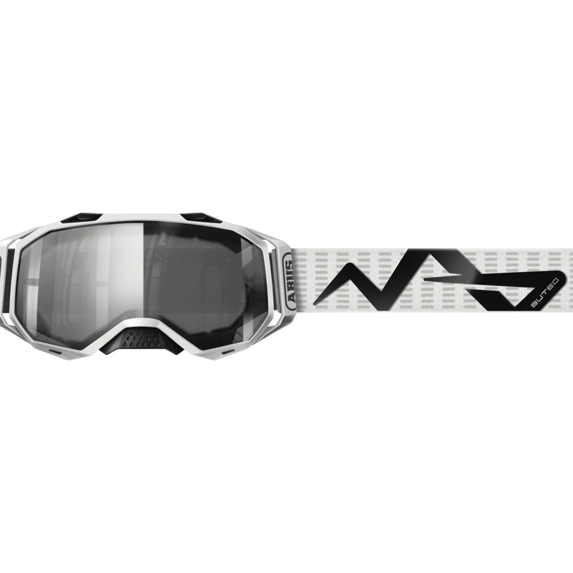 Maschera MTB Abus Buteo - Polar white