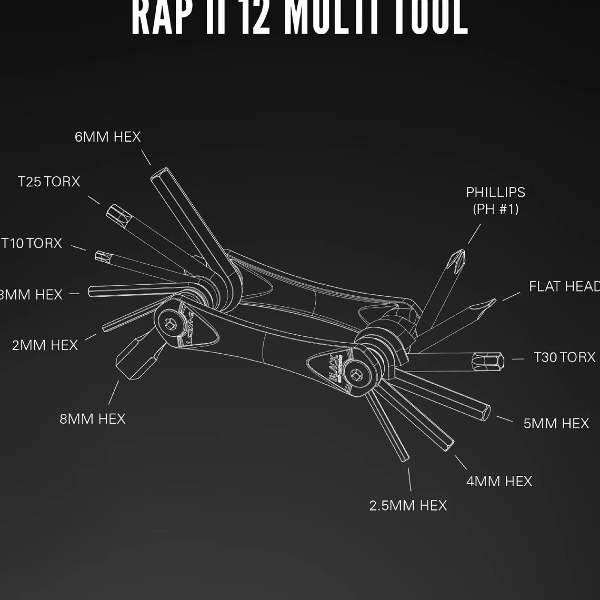 Lezyne Utensili Multifunzione|Manutenzione*Multitool RAP II 12