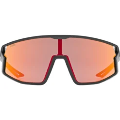 Occhiali Bambino Uvex Skyryse - Black matt Mirror Red