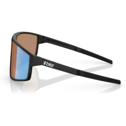 Occhiali Bliz P002 - Matt Black Coral-Orange Mirror Blue