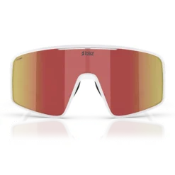 Occhiali Bliz P001 - Matt White Brown W Red Mirror