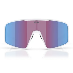 Occhiali Bliz P001 - Matt White Rose-Violet Mirror Blue