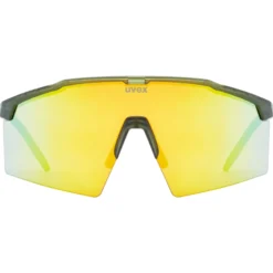 Occhiali Uvex Flowline - Olive Matt Mirror Gold