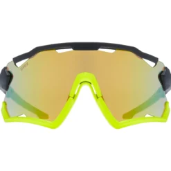 Occhiali Uvex Sportstyle 228 - Black yellow mirror yellow