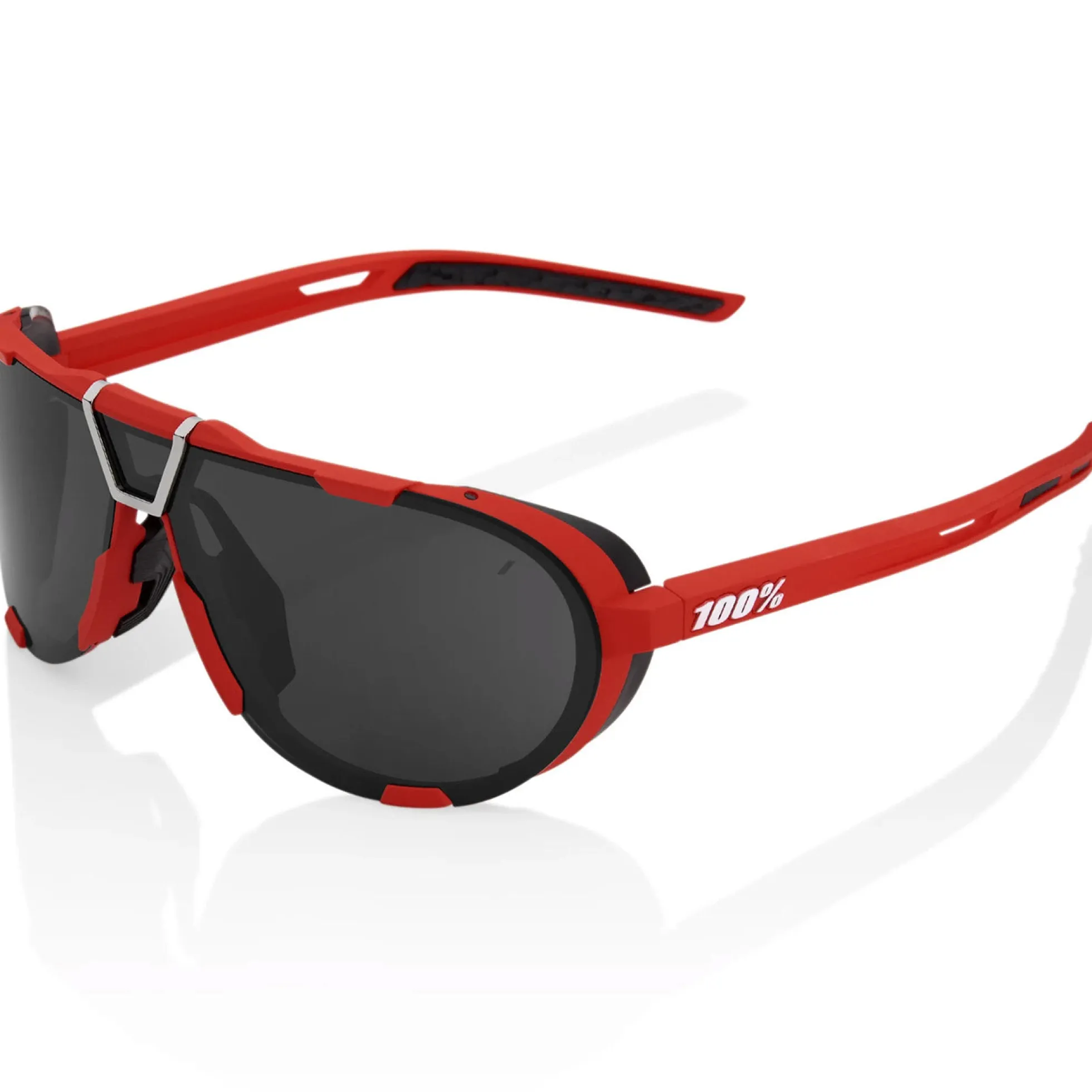 Occhiali 100% Westcraft - Soft Tact Red Black Mirror