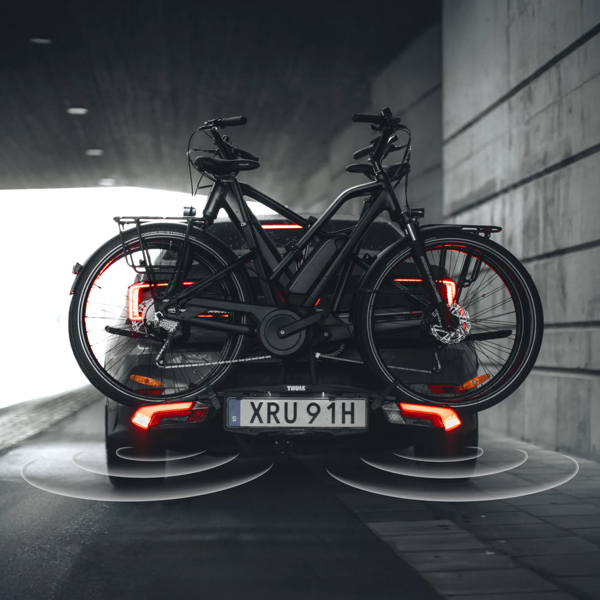 Thule Portabici Per Auto|Accessori*Portabici da installare sul gancio di traino Epos ParkSecure 91cm -