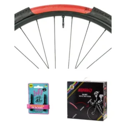 PTN Pepi's Tire Noodle Kit Tubeless E Liquido Sigillante|Manutenzione*Ptn (Kit) Asphalt M 700x25-32 + Valvole 47mm