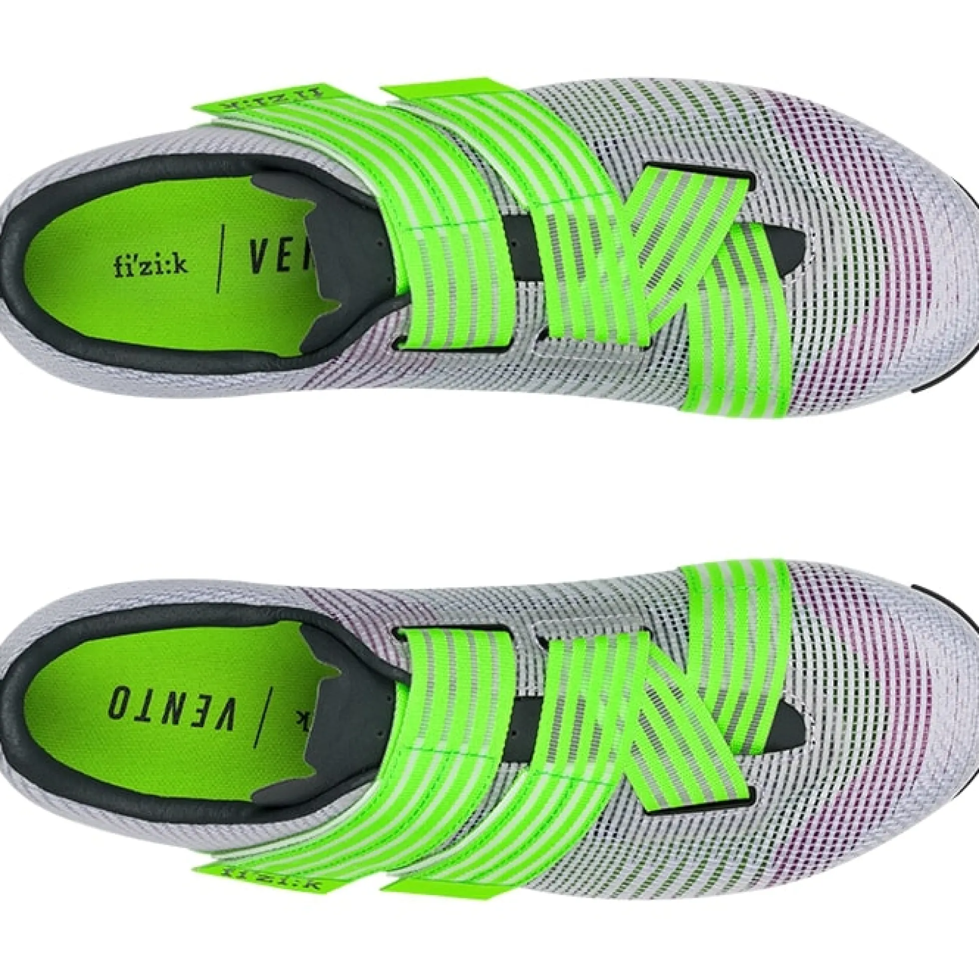 Scarpe Fizik Vento Powerstrap Aeroweave - Viola verde