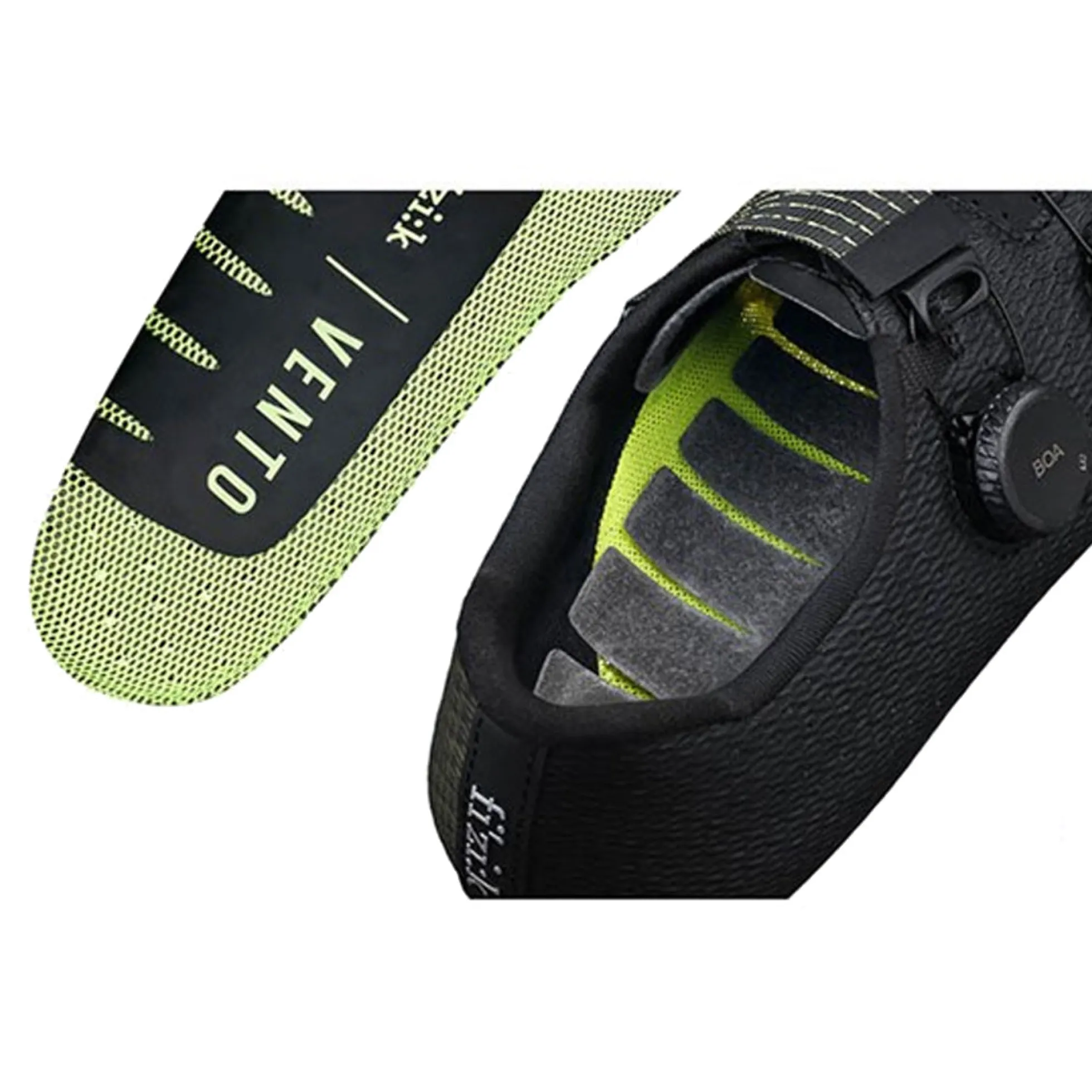 Scarpe Fizik Vento Stabilita Carbon - Nero giallo