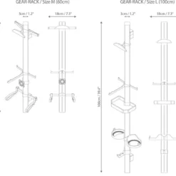 Parax Cavalletti Manutenzione E Supporti|Manutenzione*Supporto accessori Gear-Rack L - Set2