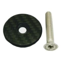 Tappo serie sterzo Carbon-Ti X-Cap Carbon Matte - Silver